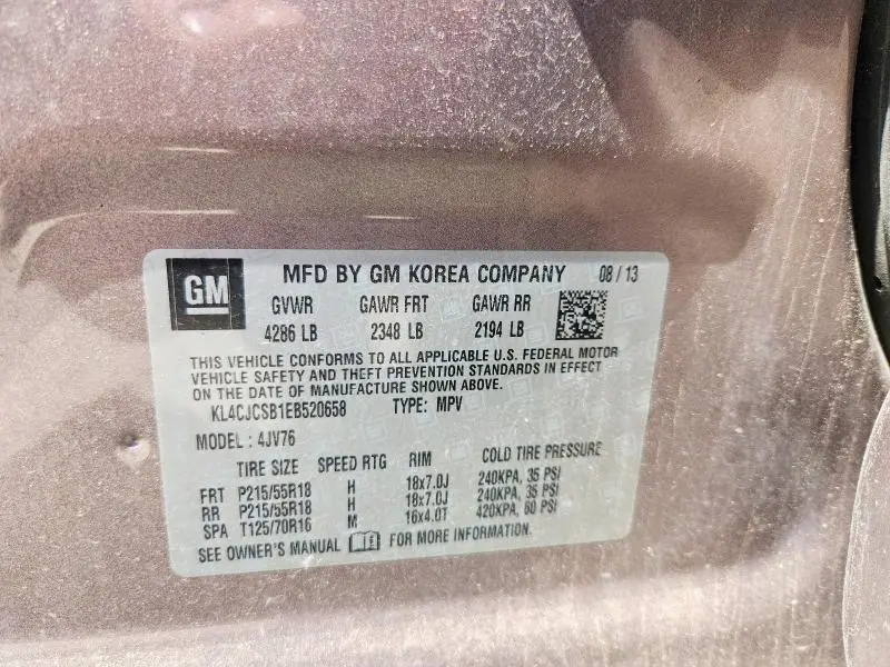 2014 BUICK ENCORE   