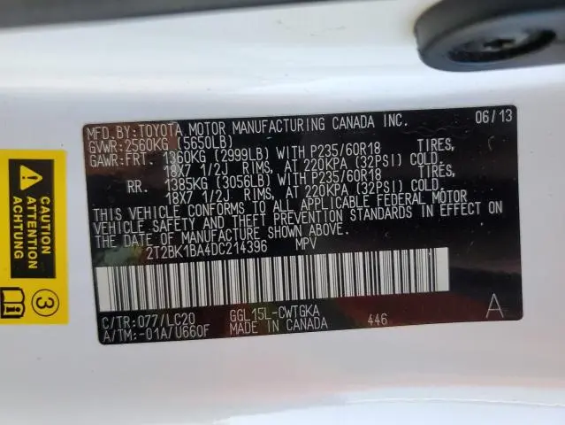 2013 LEXUS RX 350 BASE  