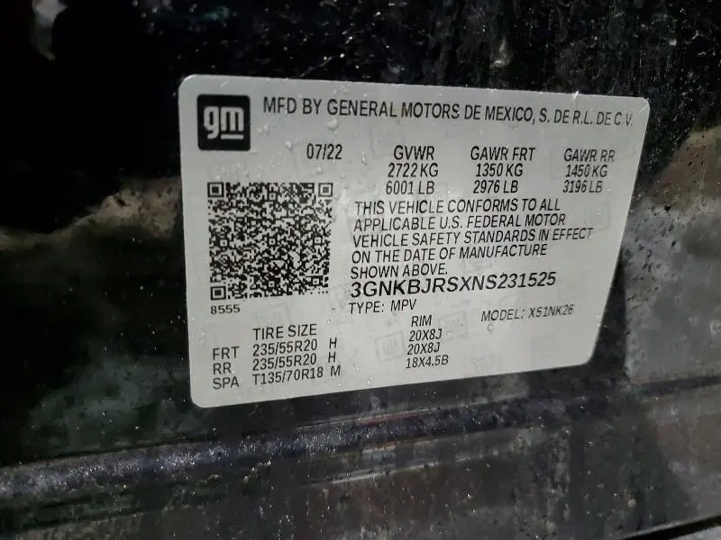 2022 CHEVROLET BLAZER 3LT  