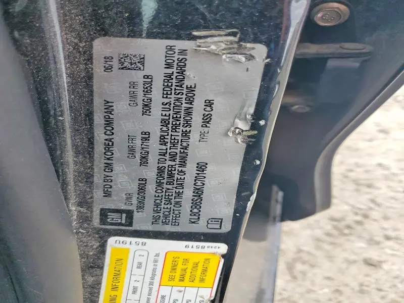 2019 CHEVROLET SPARK LS  