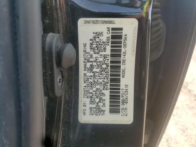 2012 TOYOTA COROLLA BASE  