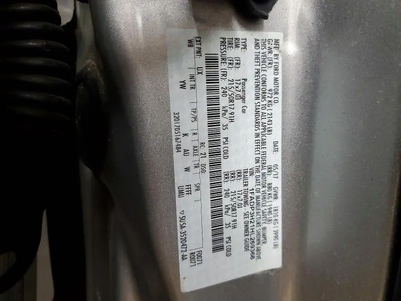 2017 FORD FOCUS SEL  