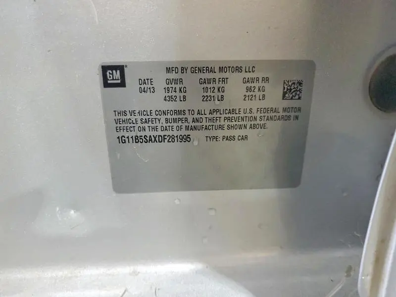 2013 CHEVROLET MALIBU LS  