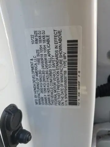 2022 HONDA PILOT EXL  