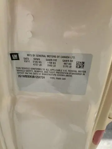 2011 CHEVROLET IMPALA LT  