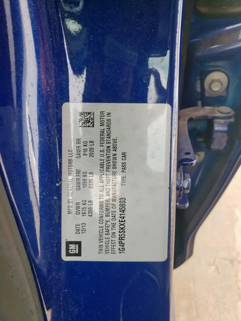 2014 BUICK VERANO CONVENIENCE  