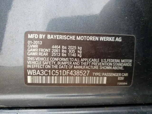 2013 BMW 328 I SULEV