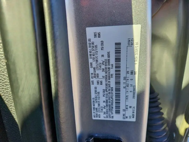 2018 FORD F150 RAPTOR  