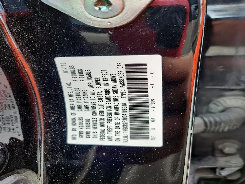 2013 HONDA ACCORD LX  