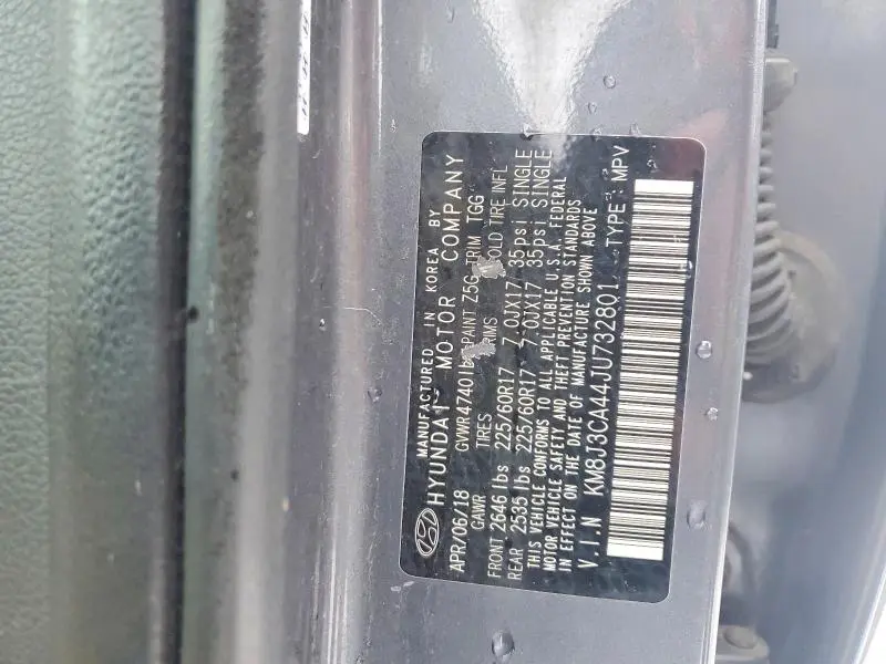 2018 HYUNDAI TUCSON SEL  