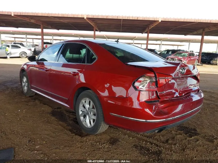 2016 VOLKSWAGEN PASSAT 1.8T R-LINE/1.8T S