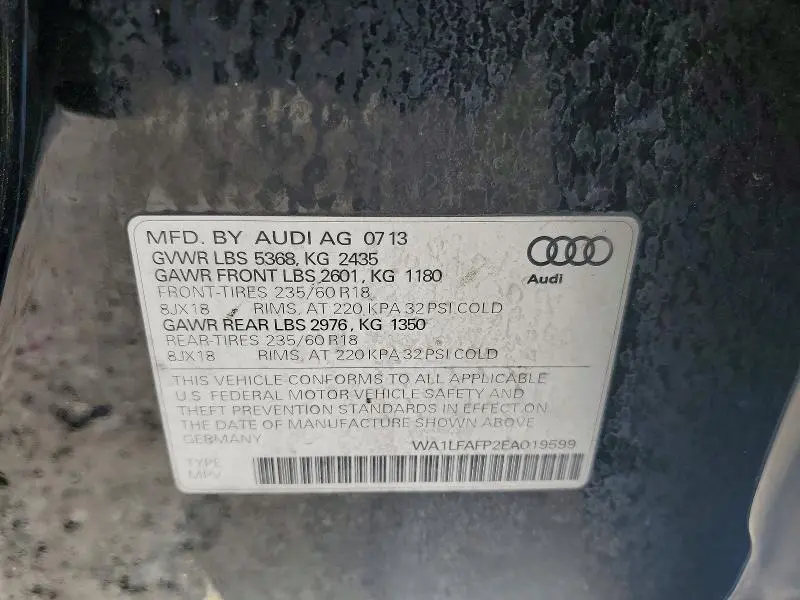 2014 AUDI Q5 PREMIUM PLUS  