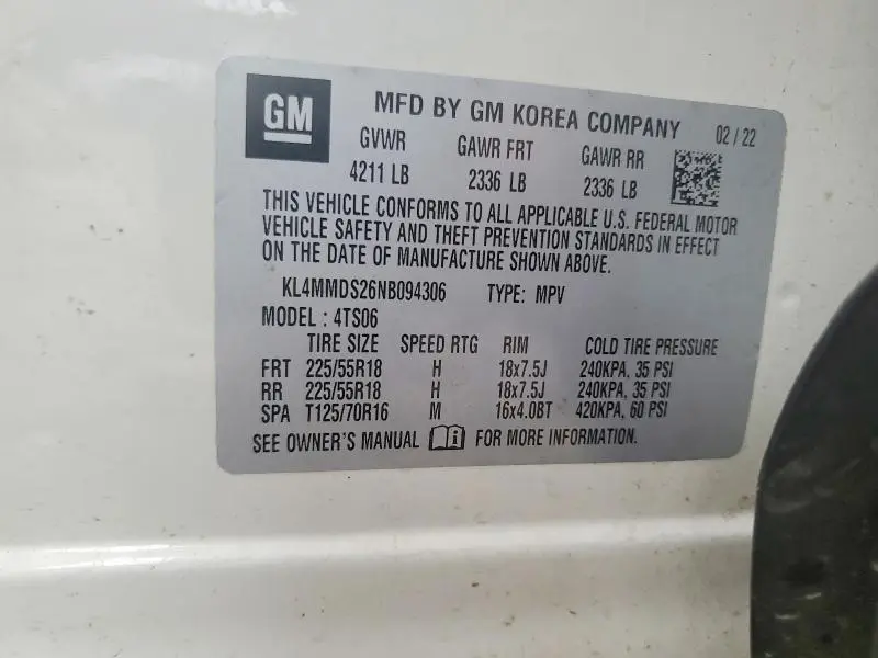 2022 BUICK ENCORE GX SELECT  