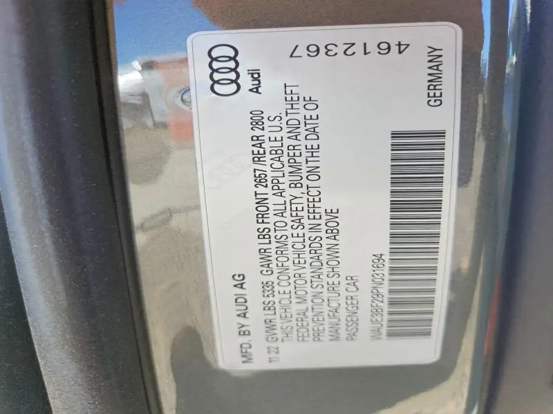 2023 AUDI A6 PREMIUM PLUS  