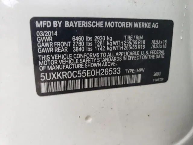 2014 BMW X5 XDRIVE35I  