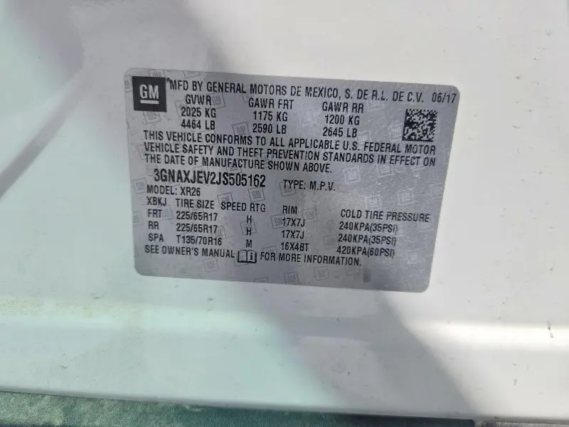 2018 CHEVROLET EQUINOX LT  