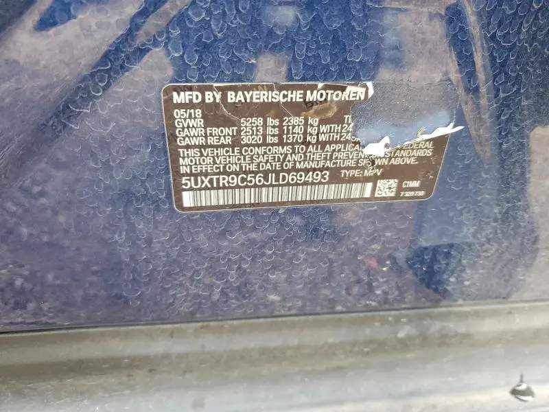 2018 BMW X3 XDRIVE30I  