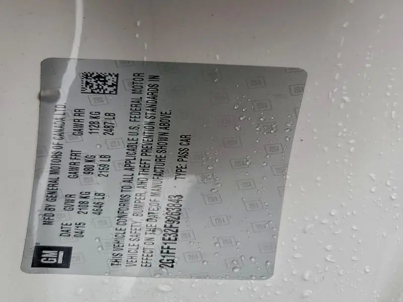 2015 CHEVROLET CAMARO LT  