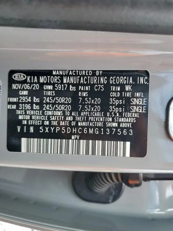 2021 KIA TELLURIDE SX  