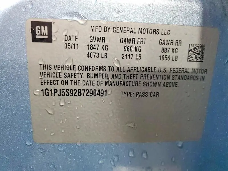 2011 CHEVROLET CRUZE ECO  