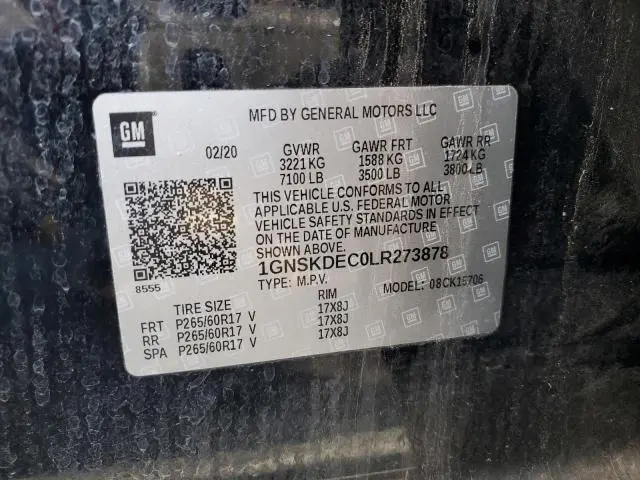 2020 CHEVROLET TAHOE POLICE  