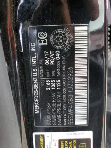 2017 MERCEDES-BENZ C 300 4MATIC  