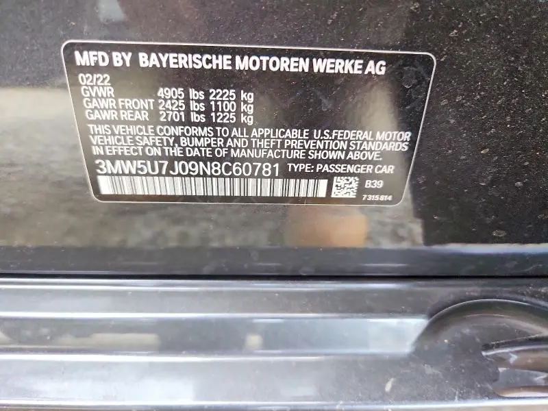 2022 BMW M340I   