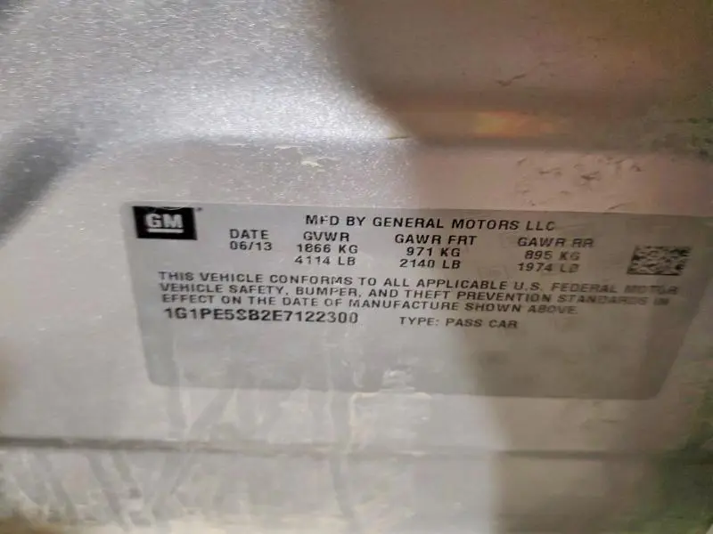 2014 CHEVROLET CRUZE LT  