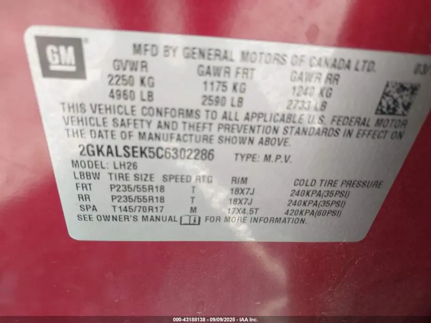 2012 GMC TERRAIN SLE-2