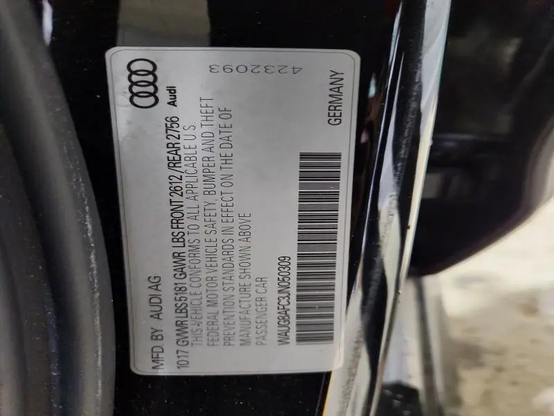 2018 AUDI A6 PREMIUM PLUS  
