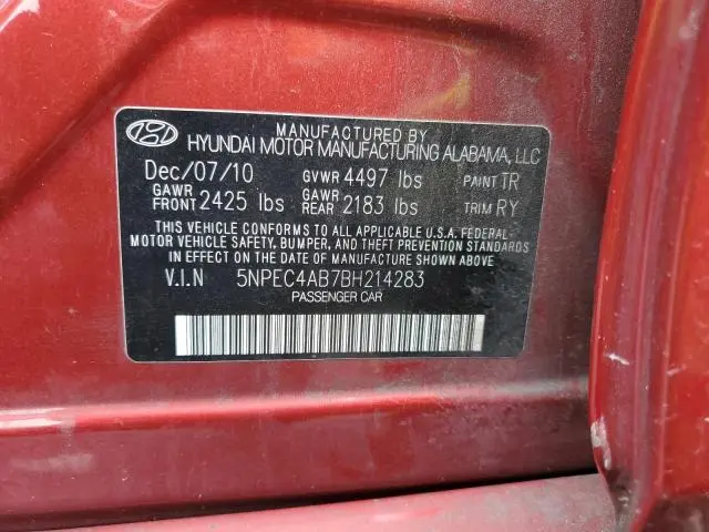 2011 HYUNDAI SONATA SE  