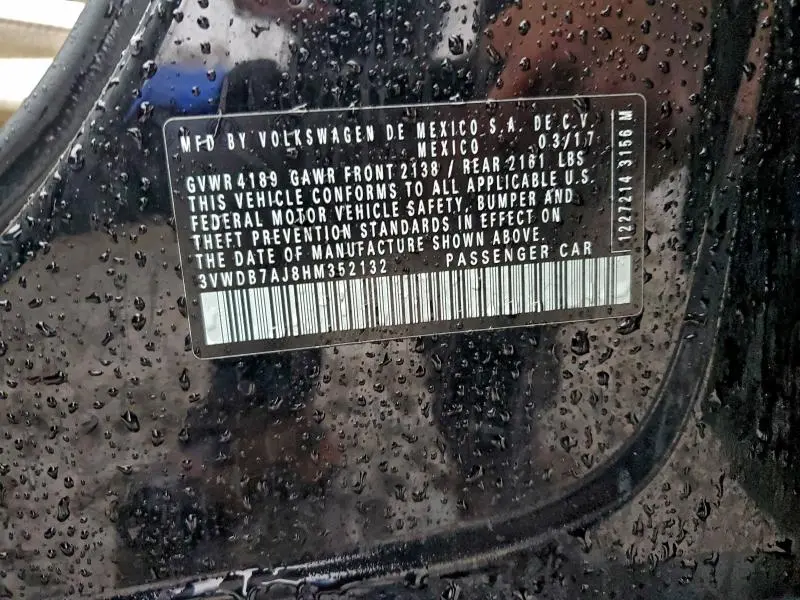 2017 VOLKSWAGEN JETTA SE  