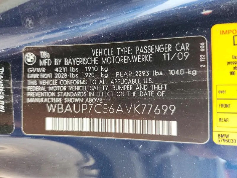 2010 BMW 128 I  