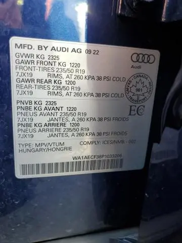 2023 AUDI Q3 KOMFORT 45  