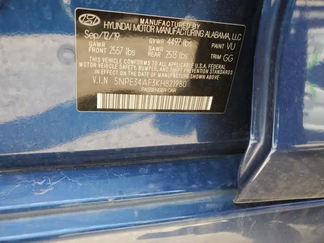 2019 HYUNDAI SONATA LIMITED  
