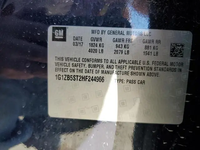 2017 CHEVROLET MALIBU LS  