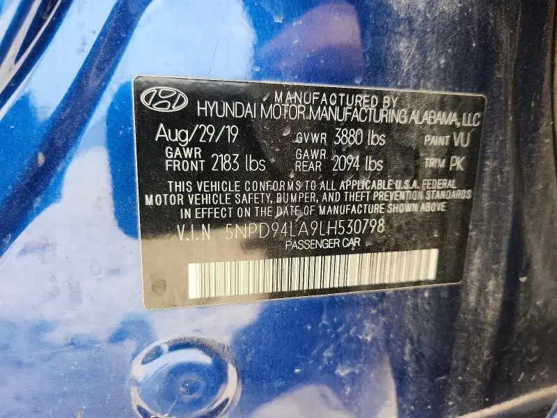 2020 HYUNDAI ELANTRA ECO  
