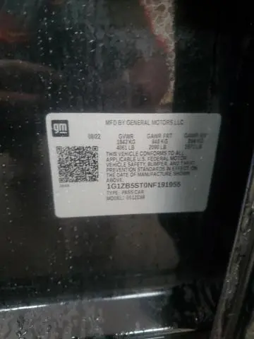 2022 CHEVROLET MALIBU LS  