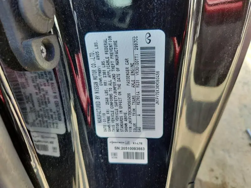 2019 INFINITI Q60 RED SPORT 400  