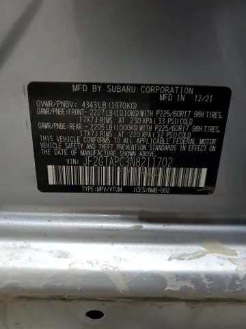 2022 SUBARU CROSSTREK PREMIUM  
