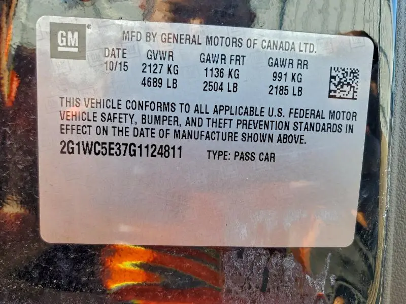 2016 CHEVROLET IMPALA LIMITED LTZ  