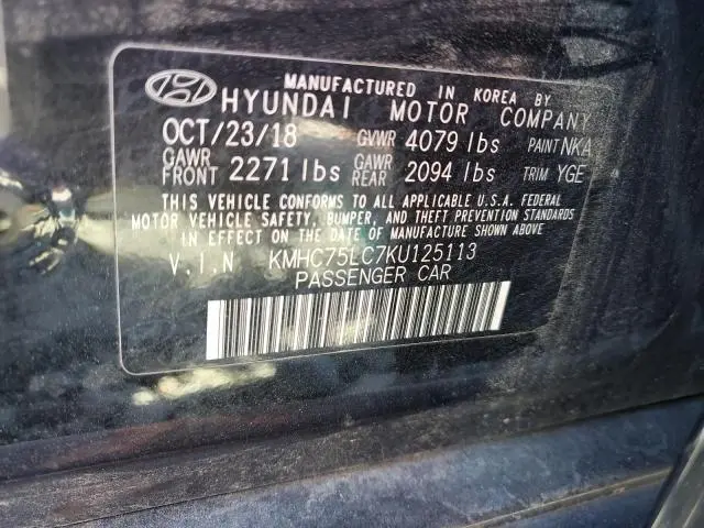 2019 HYUNDAI IONIQ SEL  