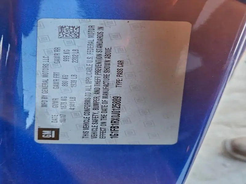 2018 CHEVROLET CAMARO LT  