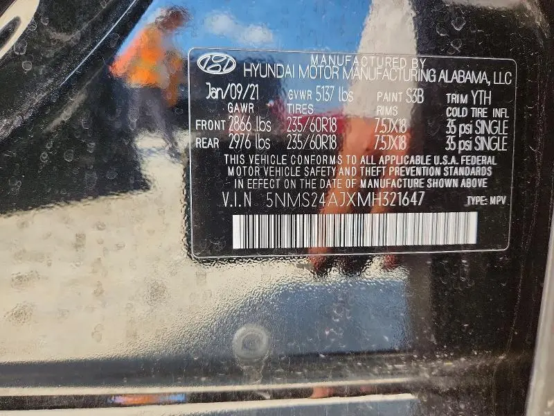 2021 HYUNDAI SANTA FE SEL  