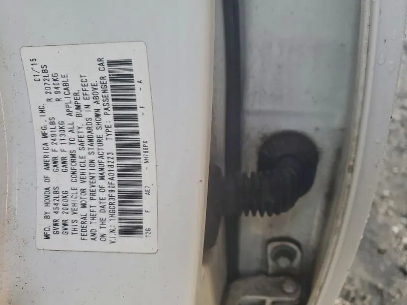 2015 HONDA ACCORD TOURING  