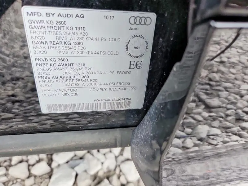 2018 AUDI SQ5 PRESTIGE  