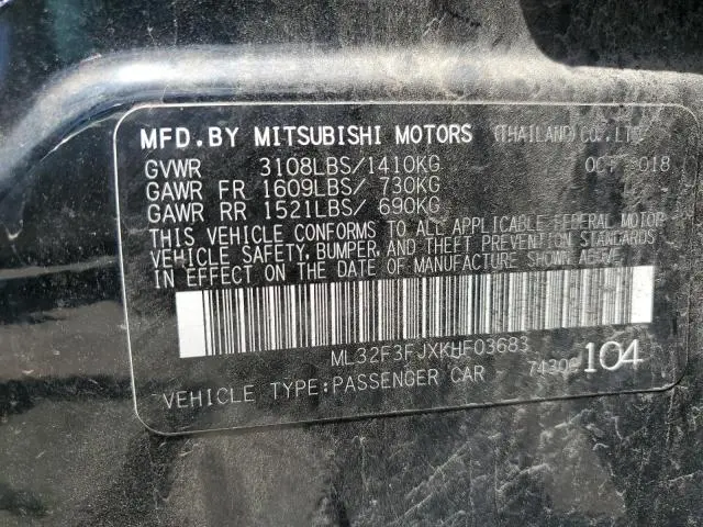 2019 MITSUBISHI MIRAGE G4 ES  