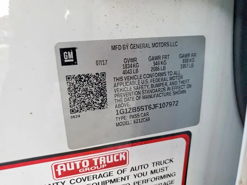 2018 CHEVROLET MALIBU LS  