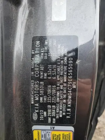 2014 KIA SEDONA LX  