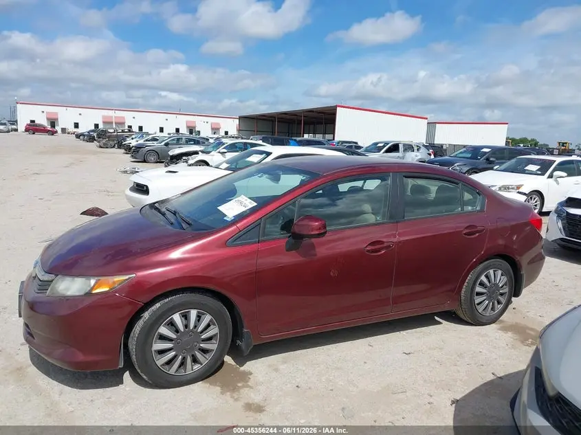 2012 HONDA CIVIC LX